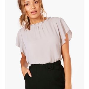 Boohoo Frill Sleeve Blouse